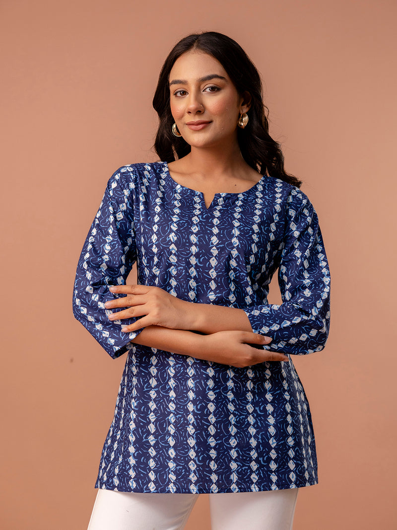 Elegant Printed top – Soft Cotton, Everyday Style, Sizes S–XXL.