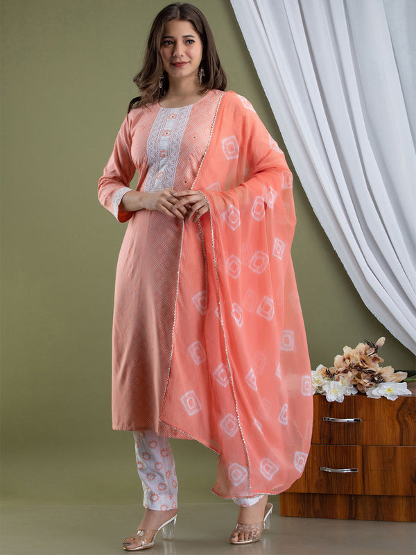 Women Kurta Pant Dupatta Set