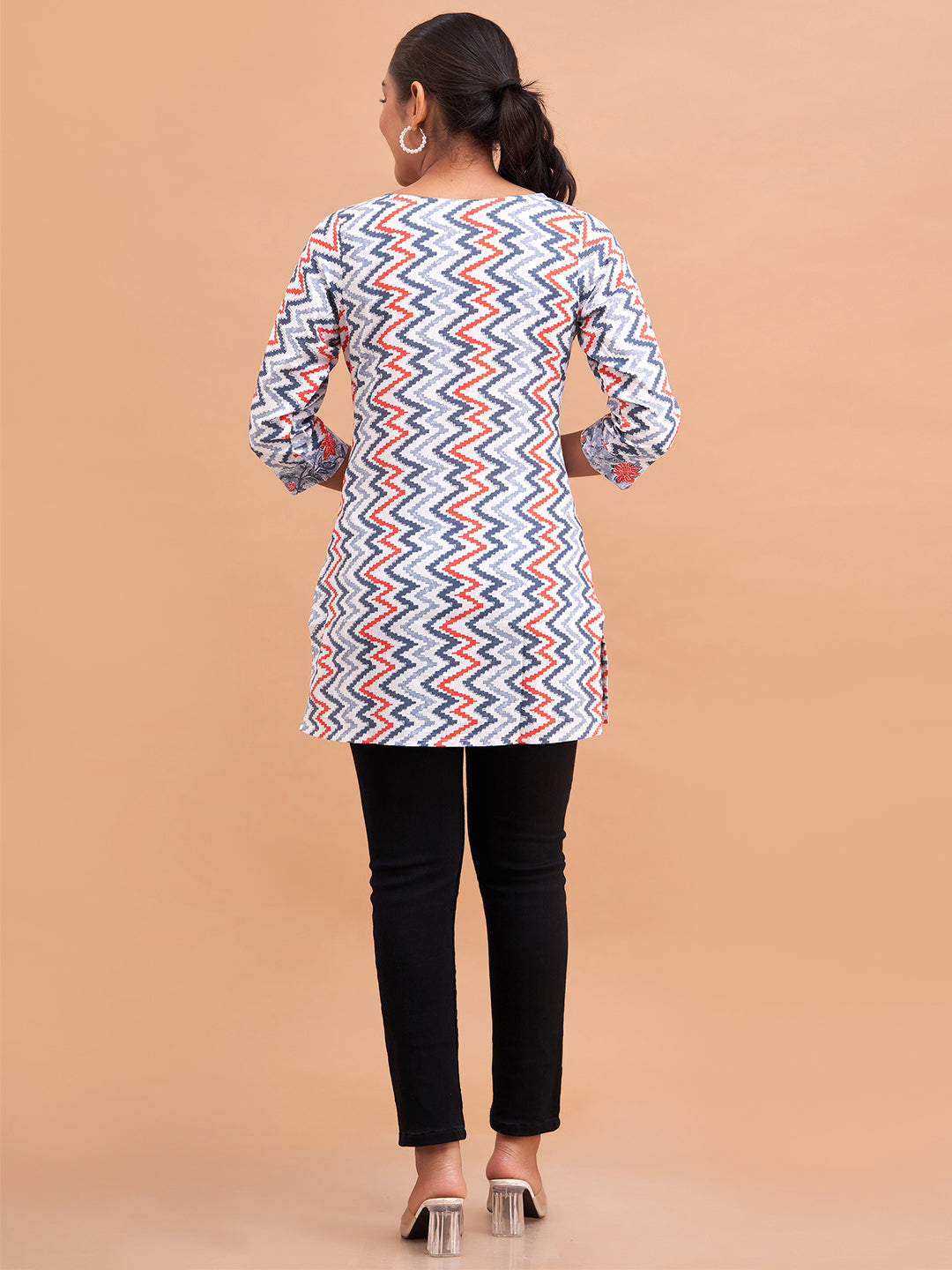 Women Cotton Printed Short Kurti