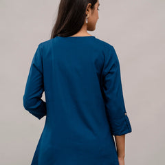 Feranoid Plain short kurti Rayon Sia