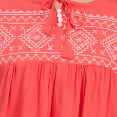 Feranoid Embroidery Top Rayon