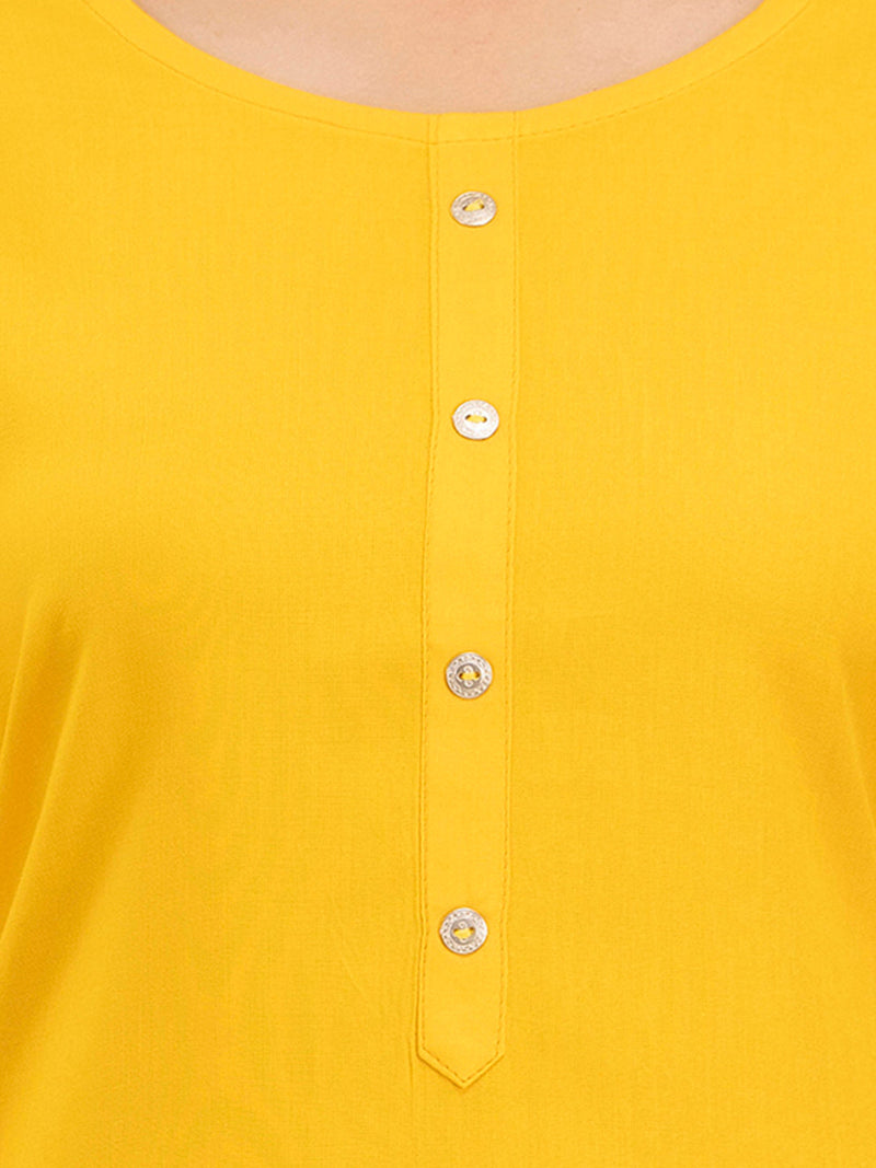 Feranoid Plain Short Kurti Rayon Sia