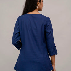 Feranoid Plain Short Kurti Rayon Sia