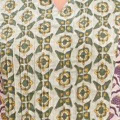 Ethnic Motifs Printed Gathers Cotton Tunic