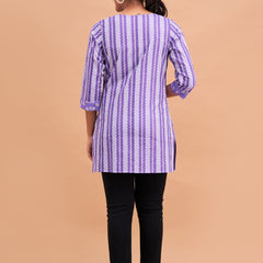 Women Cotton Printed Short Kurti