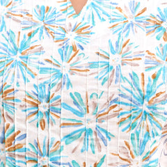 Ethnic Motifs Printed Gathers Cotton Tunic