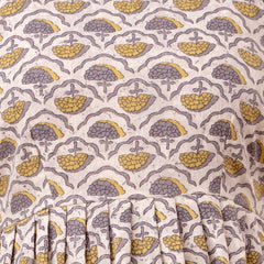 Floral Print Cotton Peplum Top