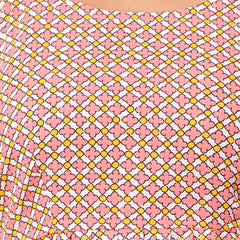 Floral Print Cotton Peplum Top