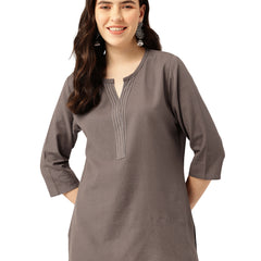 Elegant Short Kurti for Women – 3/4 Sleeves | Round Neck |