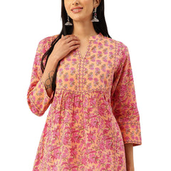 Sophisticated Mandarin Collar Tunic – Modern Elegance & All-Day Comfort, Sizes