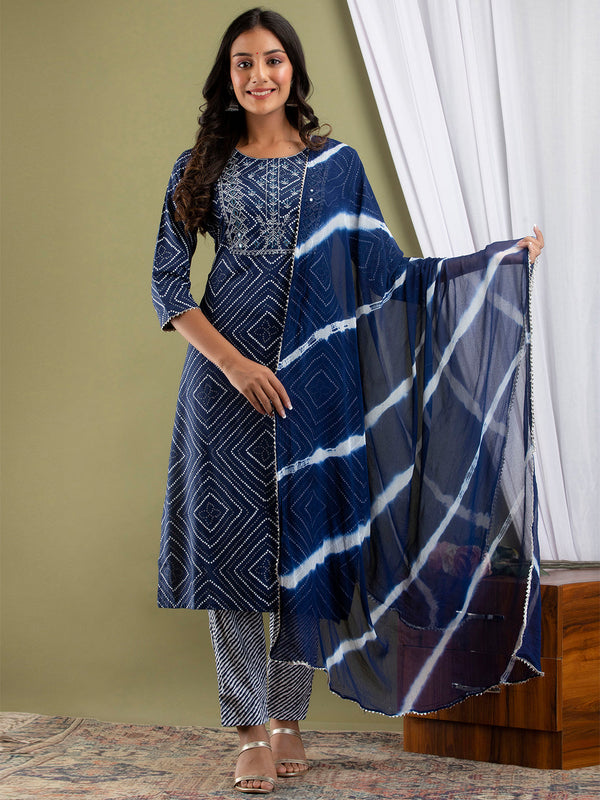 Women Kurta Pant Dupatta Set