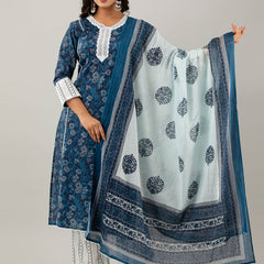 Women Kurta Pant Dupatta Set