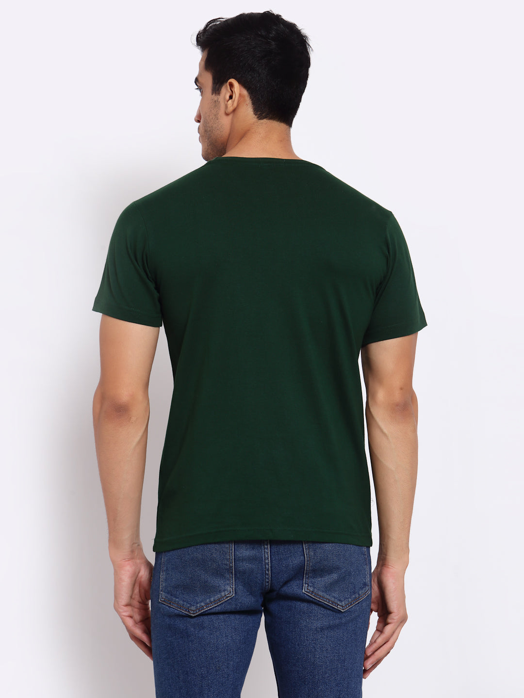 Plain Green Half Sleeves T-Shirt