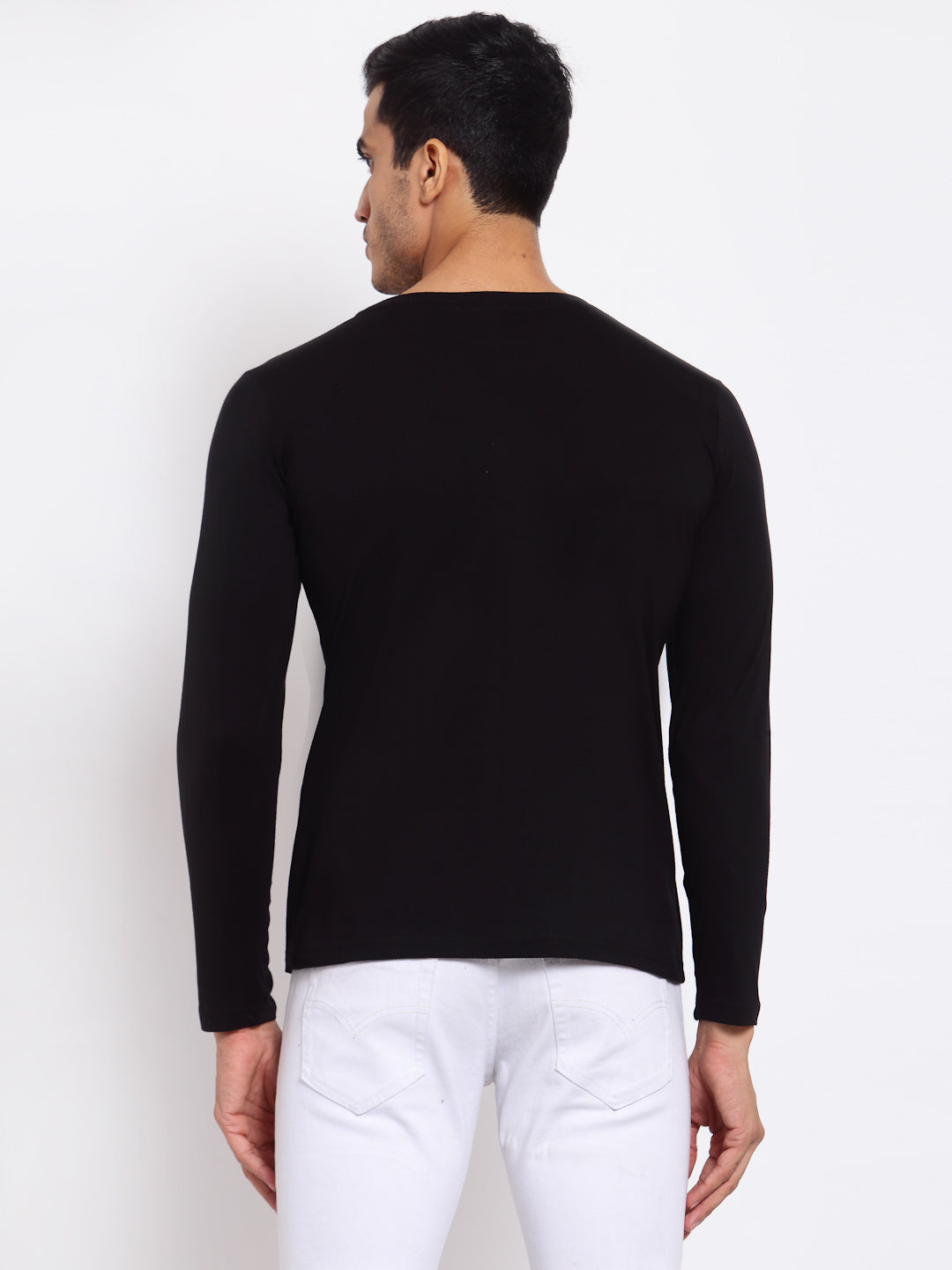 Plain Black Full Sleeves T-Shirt