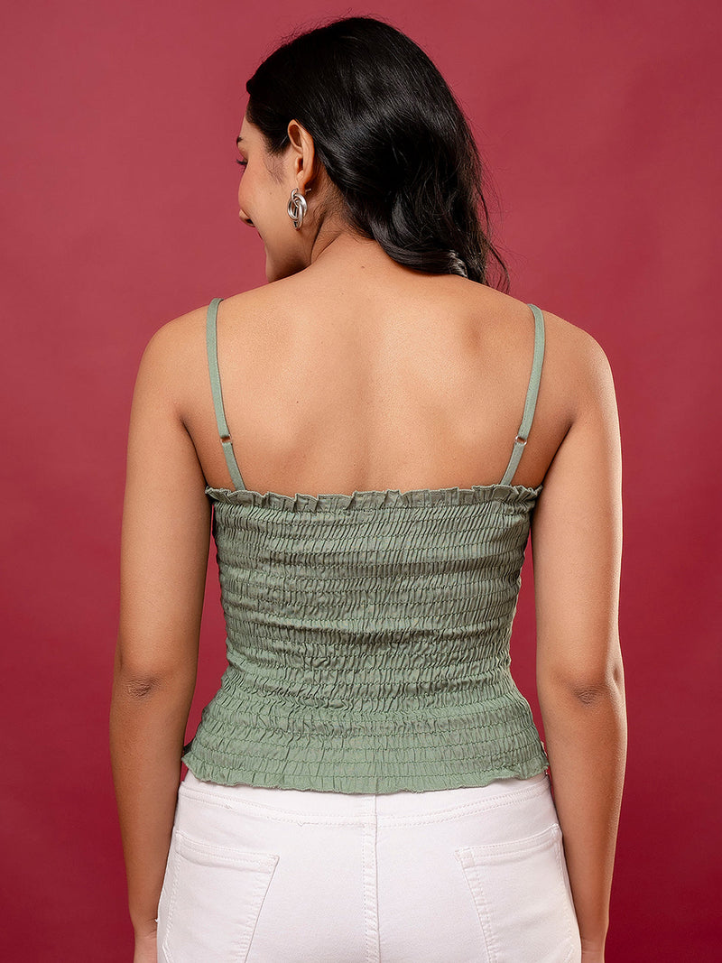 Collar Crop Top