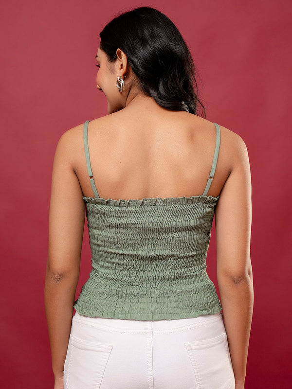 Feranoid Rayon Sia Sleeveless Crop Top