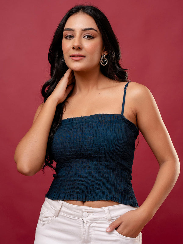 Feranoid Rayon Sia Sleeveless Crop Top