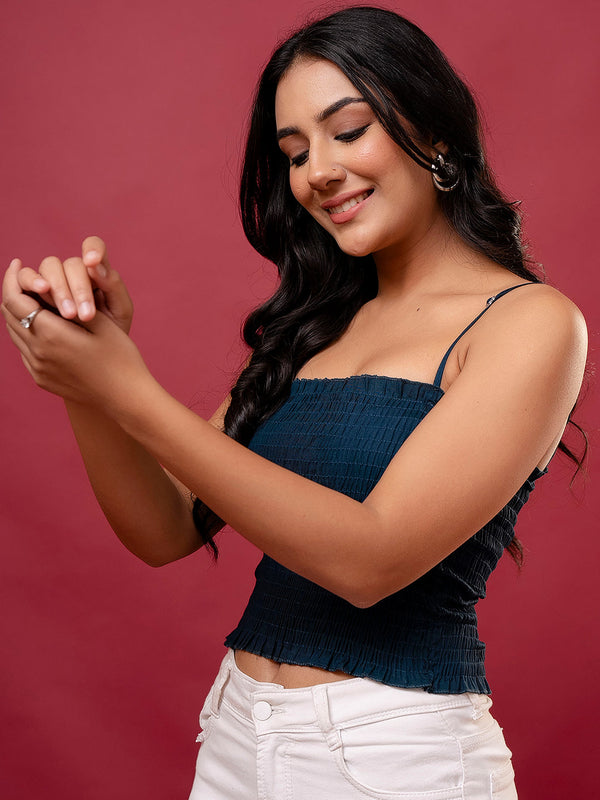 Feranoid Rayon Sia Sleeveless Crop Top