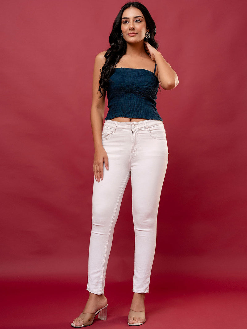 Feranoid Rayon Sia Sleeveless Crop Top