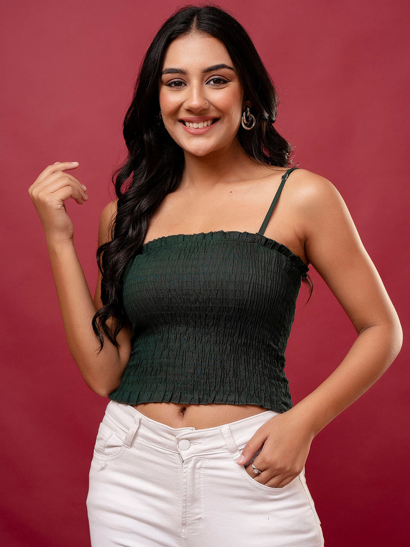 Feranoid Rayon Sia Sleeveless Crop Top