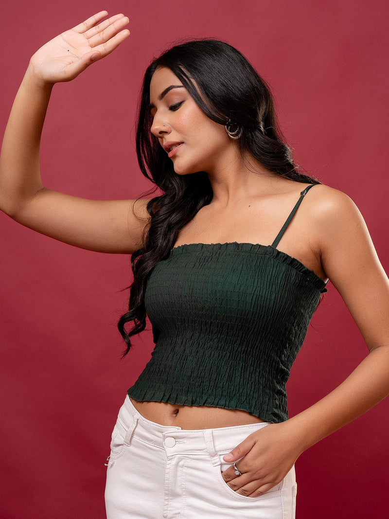 Feranoid Rayon Sia Sleeveless Crop Top