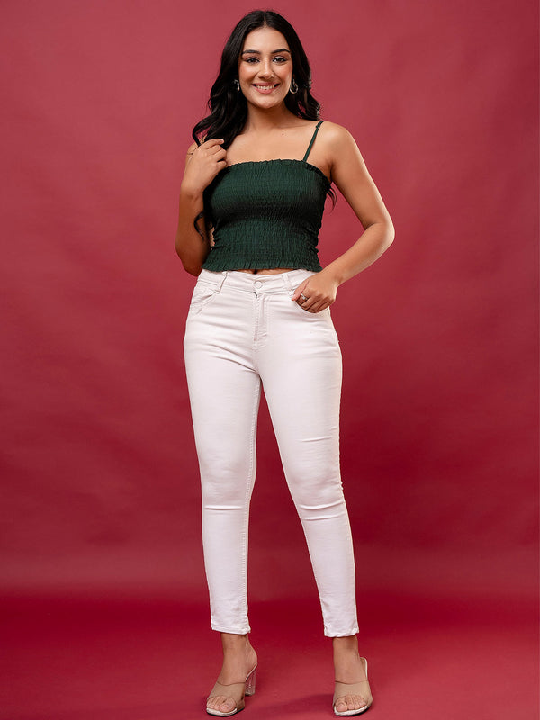 Feranoid Rayon Sia Sleeveless Crop Top