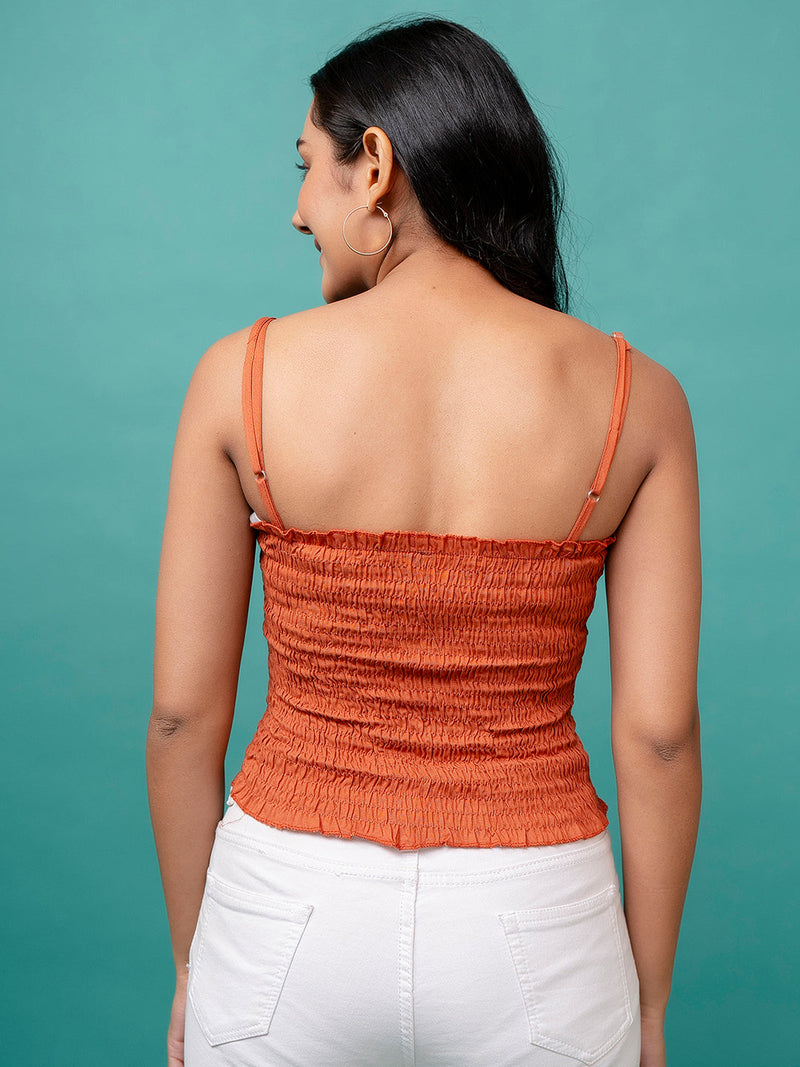 Feranoid Rayon Sia Sleeveless Crop Top