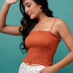 Feranoid Rayon Sia Sleeveless Crop Top