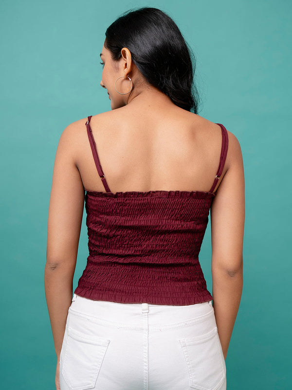 Feranoid Rayon Sia Sleeveless Crop Top