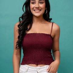 Feranoid Rayon Sia Sleeveless Crop Top