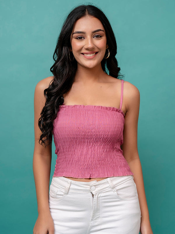 Feranoid Rayon Sia Sleeveless Crop Top