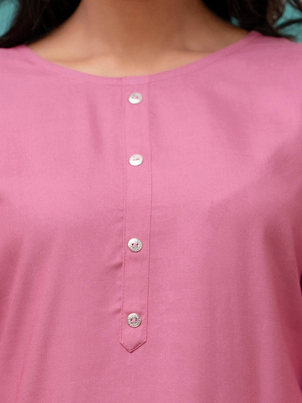 Feranoid Plain short kurti Rayon Sia