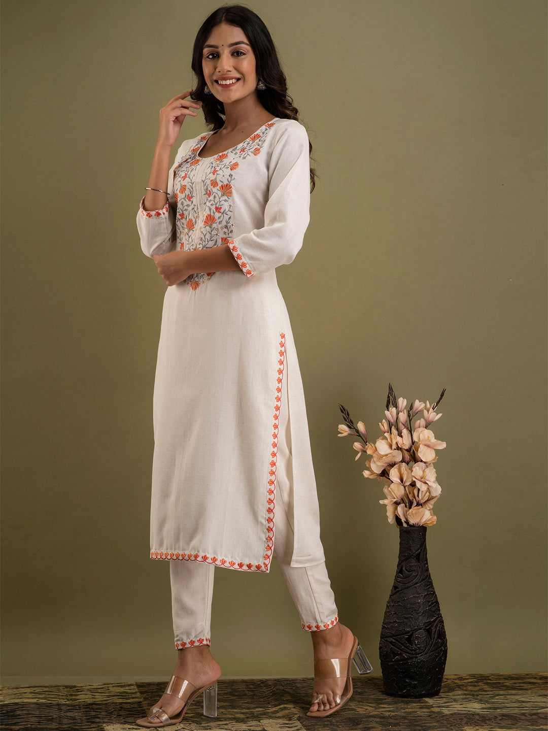 Women Kurta Pant Set FRKT6721