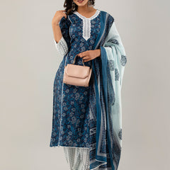 Women Kurta Pant Dupatta Set
