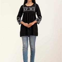 Feranoid Embroidery Top Rayon