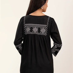 Feranoid Embroidery Top Rayon