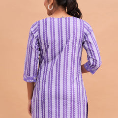 Women Cotton Printed Short Kurti