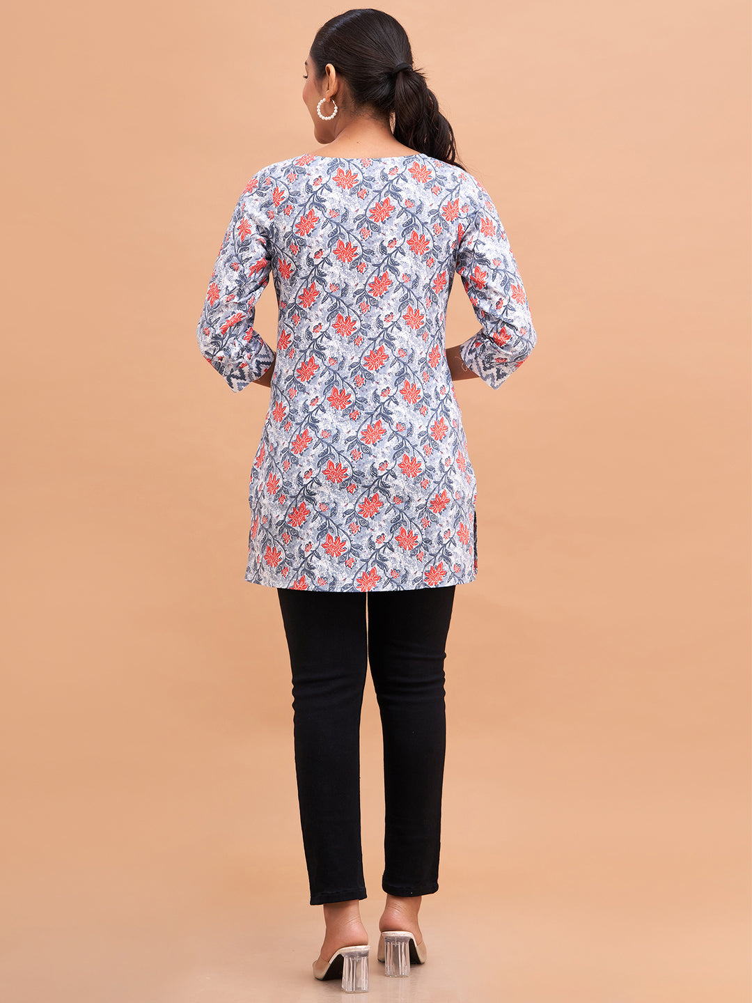 Women Cotton Printed Short Kurti