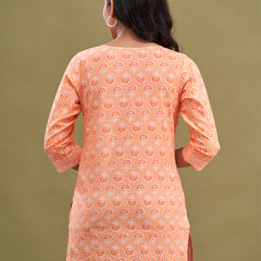 Women Cotton Printed Short Kurti