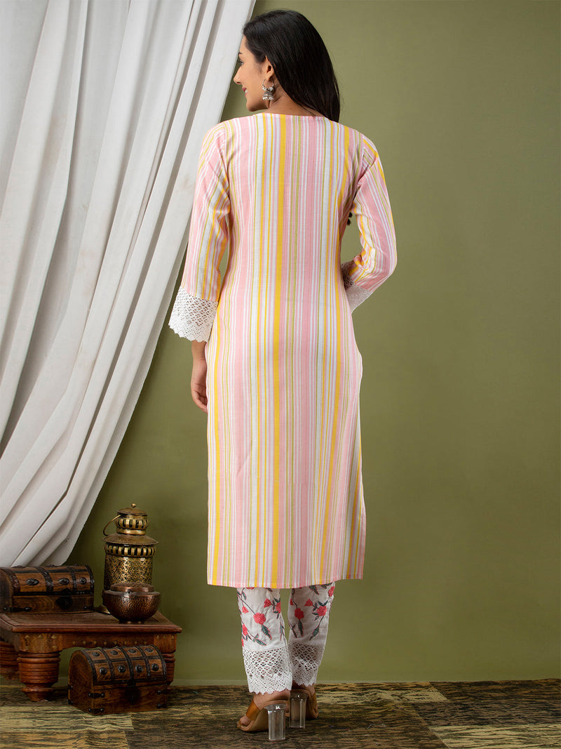 Women Kurta Pant Dupatta Set