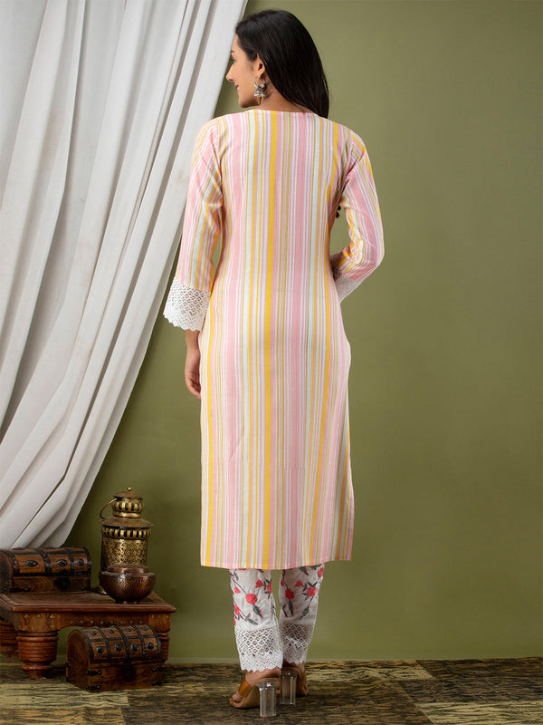 Women Kurta Pant Dupatta Set