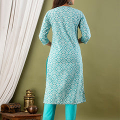 Women Kurta Pant Dupatta Set