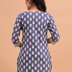 Women Cotton Printed Short Kurti