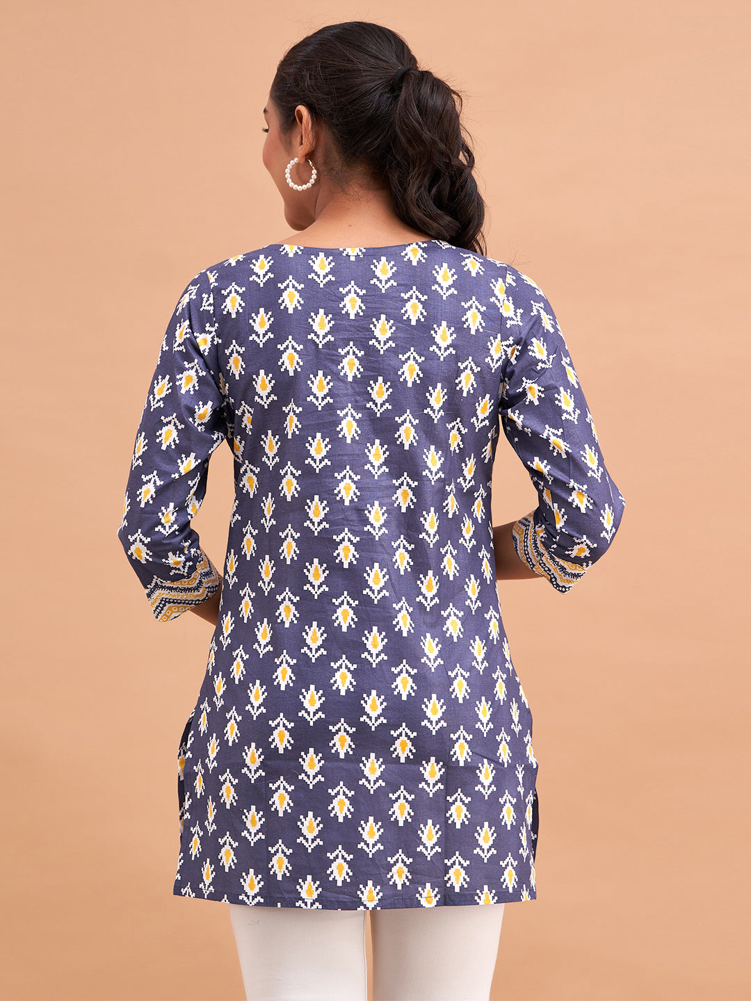 Women Cotton Printed Short Kurti