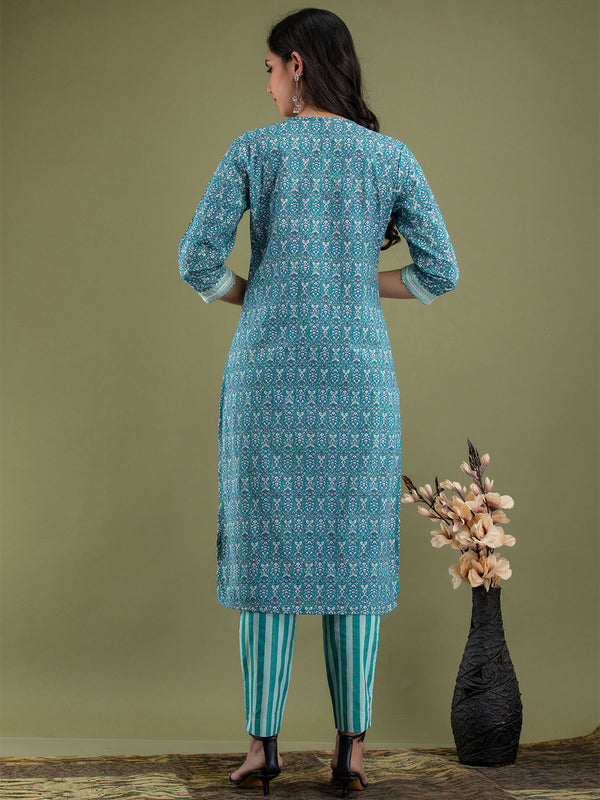 Women Kurta Pant Dupatta Set