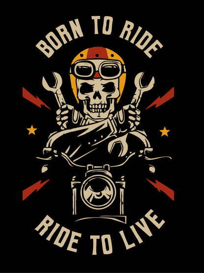 Born To Ride Black T-Shirt