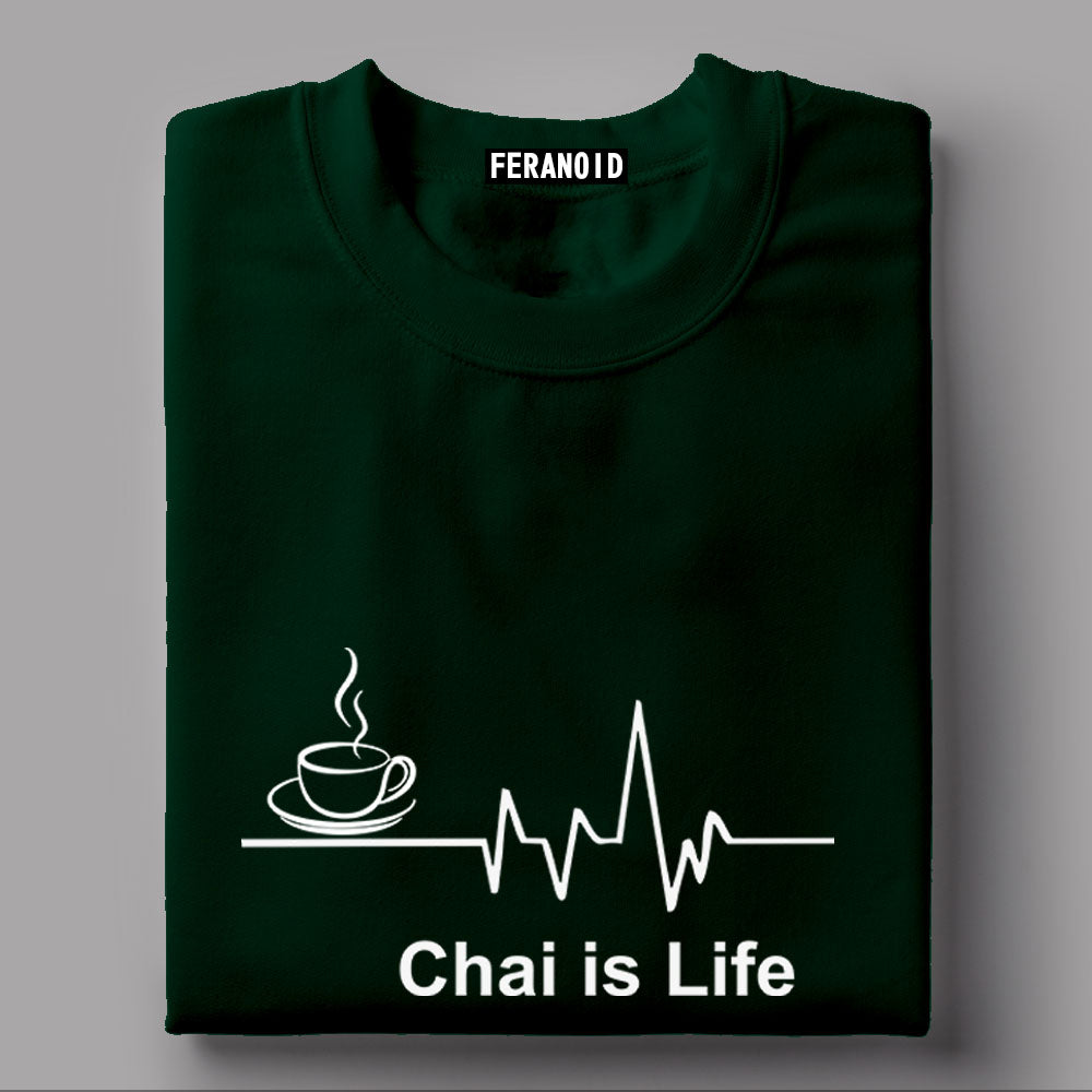 Chai Is Life Green T-Shirt