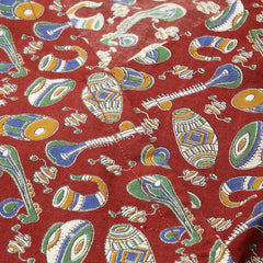 Cotton Printed Maroon Short Tunic