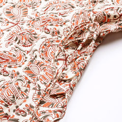 Cotton Printed White Short Tunic