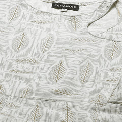 Women Flared Designer Beige Short Kurti